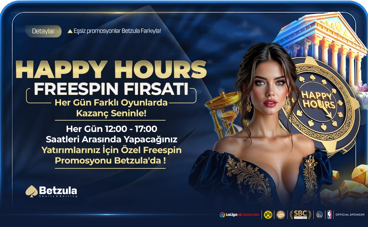 Betzula Yatırımın %20'si Freespin Happy Hours freespin